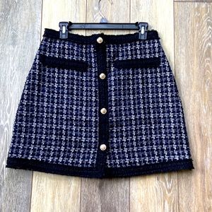Tweed style mini skirt